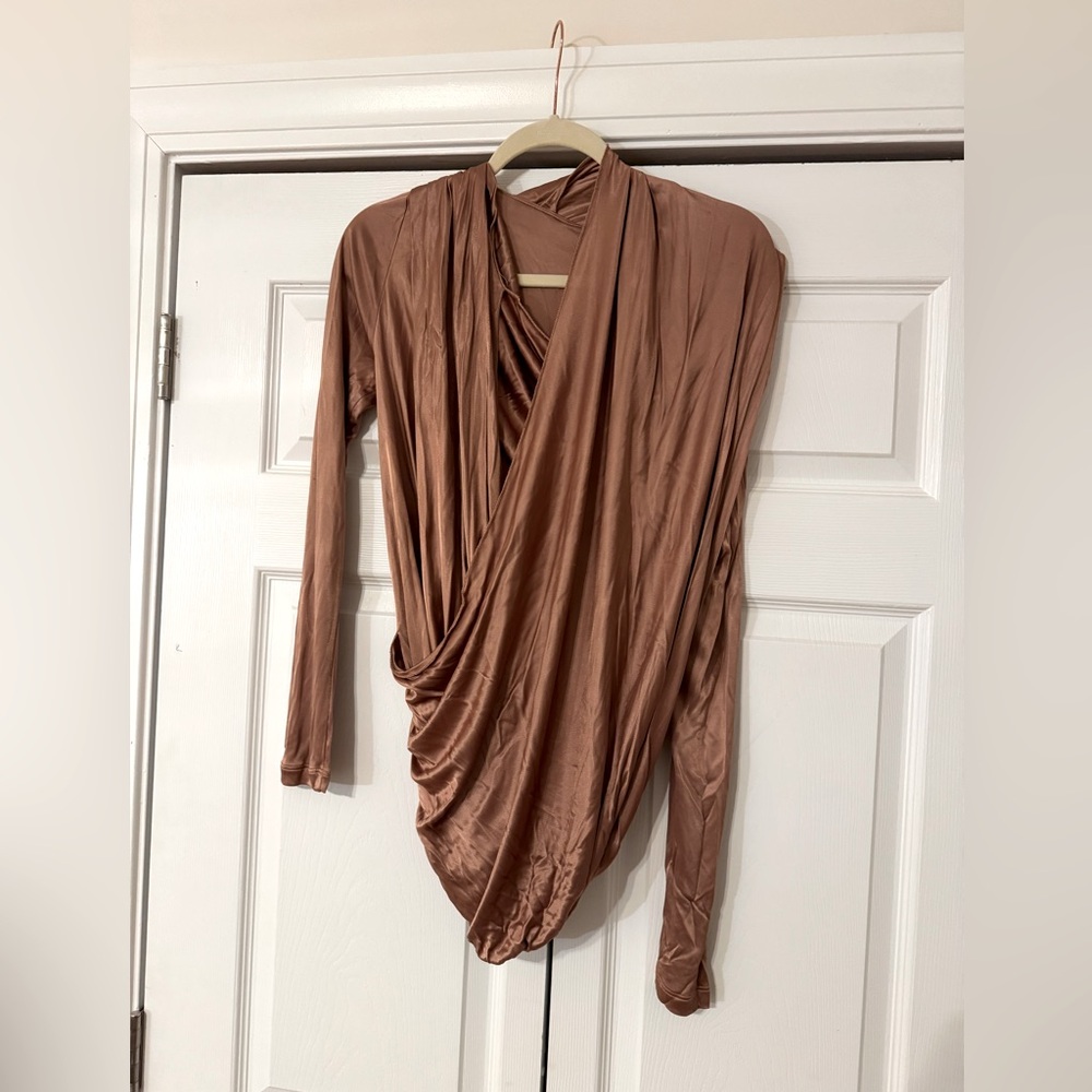 Jean Paul Gaultier golden blouse size large - one of a kind